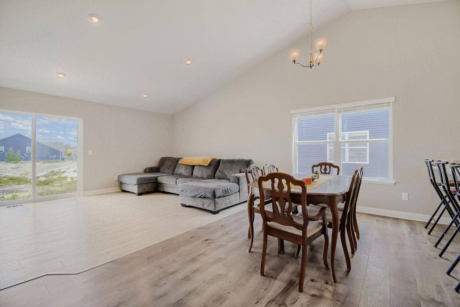 Easily serve meals in your informal dining room.