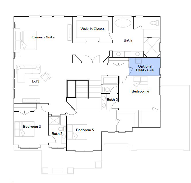 1848 Royal Boulevard N, Lake Elmo, MN 55042 Upper level floorplan