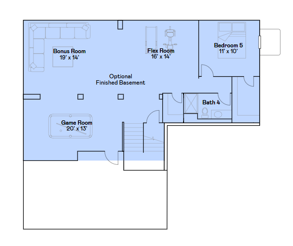 1848 Royal Boulevard N, Lake Elmo, MN 55042 Basement floorplan