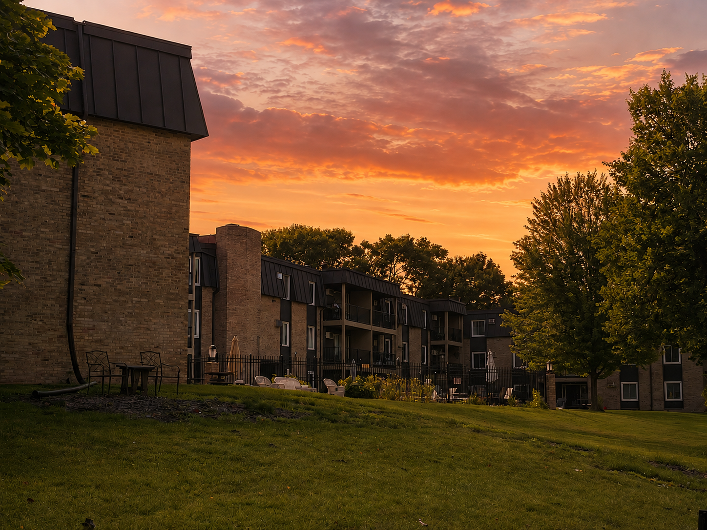 4207 Lakeside Avenue N, #122, Brooklyn Center, MN 55429 Welcome to the Beach condos on Twin Lake! Image enhanced with AI.