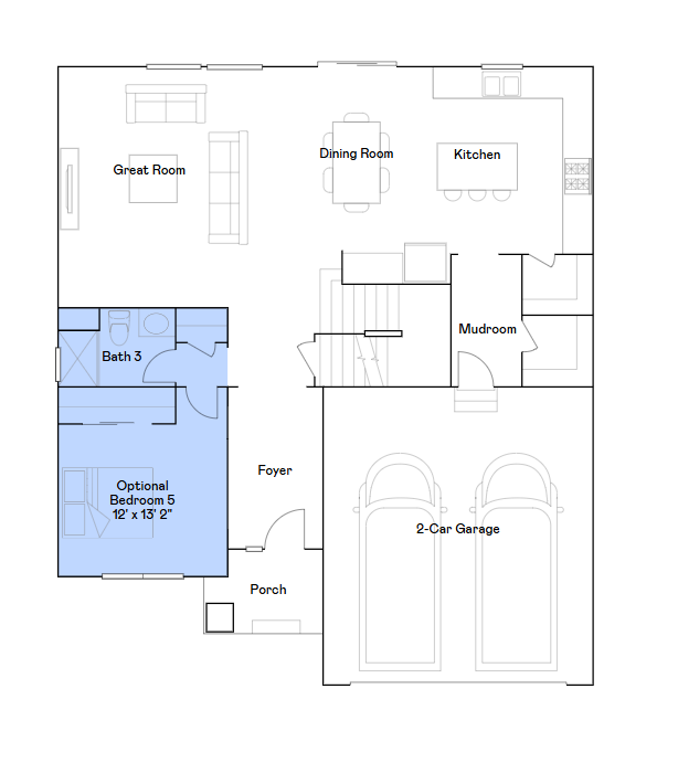 8656 Periwinkle Boulevard, Woodbury, MN 55129 Lewis main level floorplan