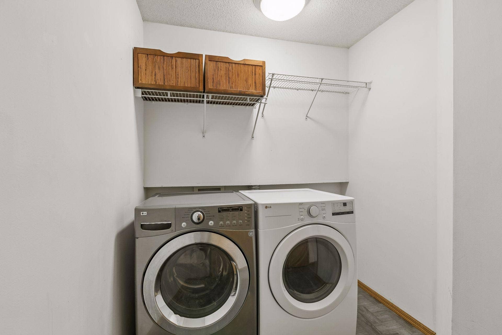 Upper level laundry room.