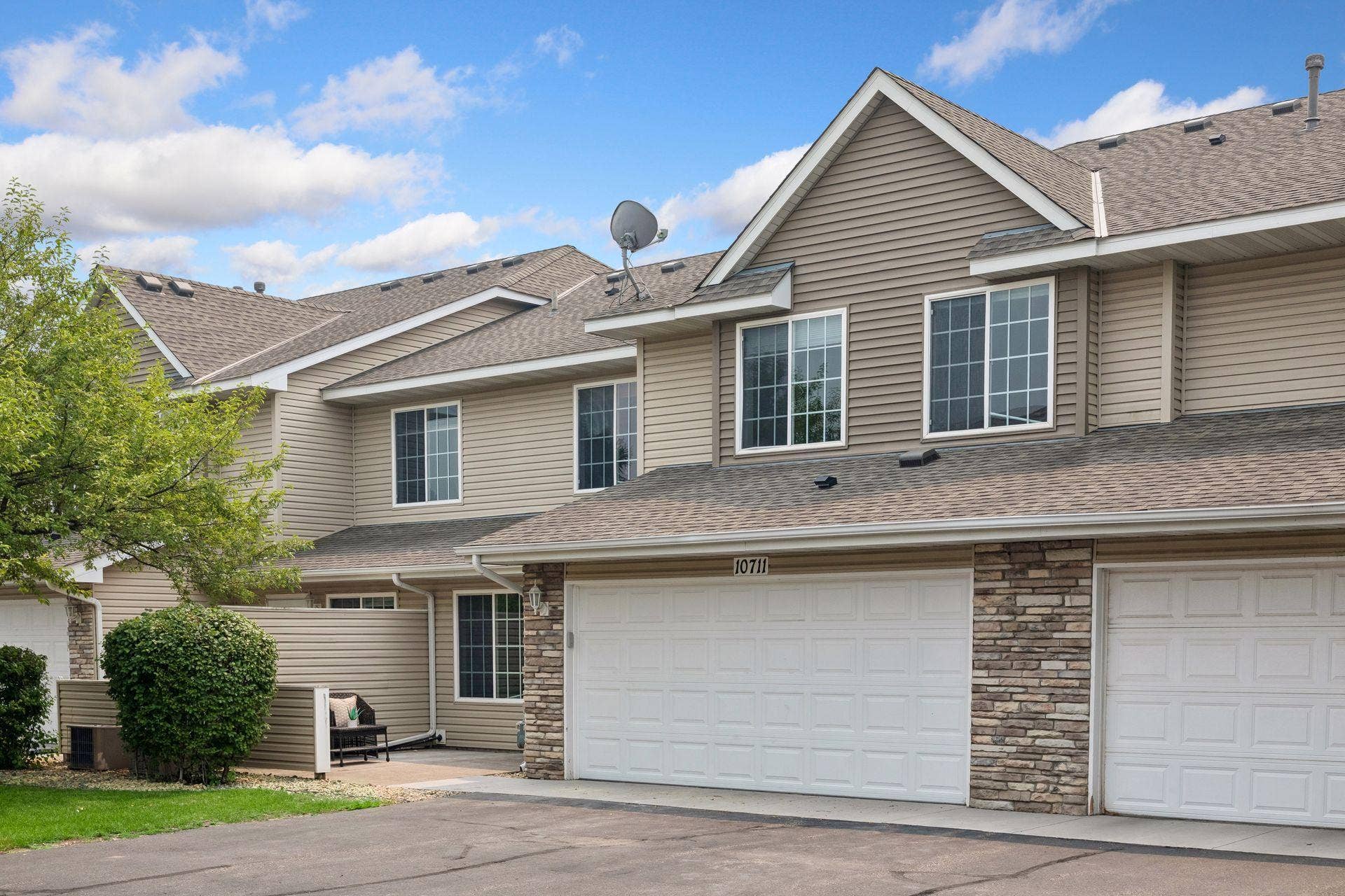 Spacious 2 car garage.