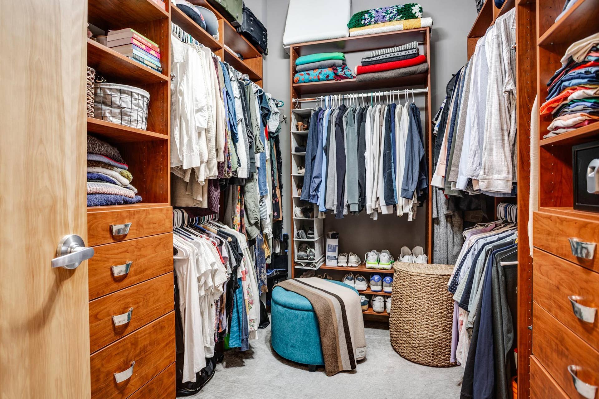 600 S 2nd Street, #S108, 18, Minneapolis, MN 55401 The primary bedroom walk-in closet offers plentiful storage space.