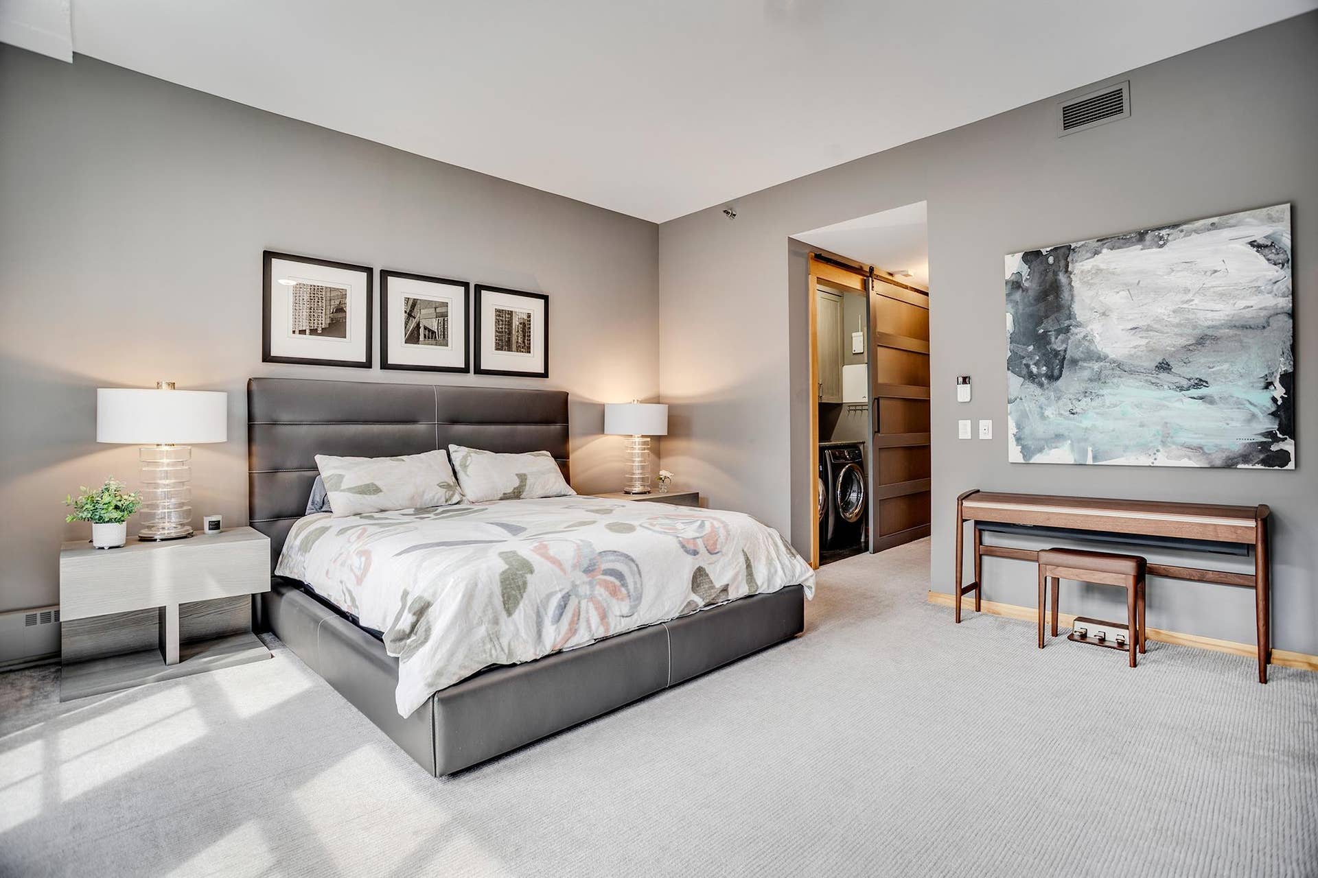 600 S 2nd Street, #S108, 18, Minneapolis, MN 55401 Upstairs, find the spacious owners suite with room for a sitting area, and flex storage space.