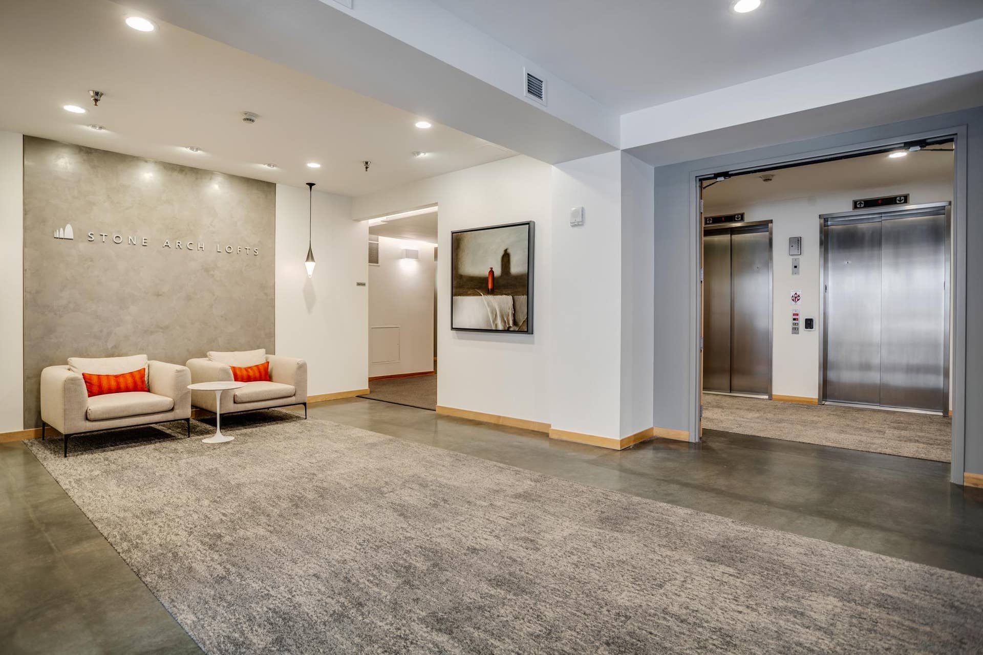 600 S 2nd Street, #S108, 18, Minneapolis, MN 55401 Elevator access in the lobby leads to underground parking levels, exercise room, rooftop deck and party room.