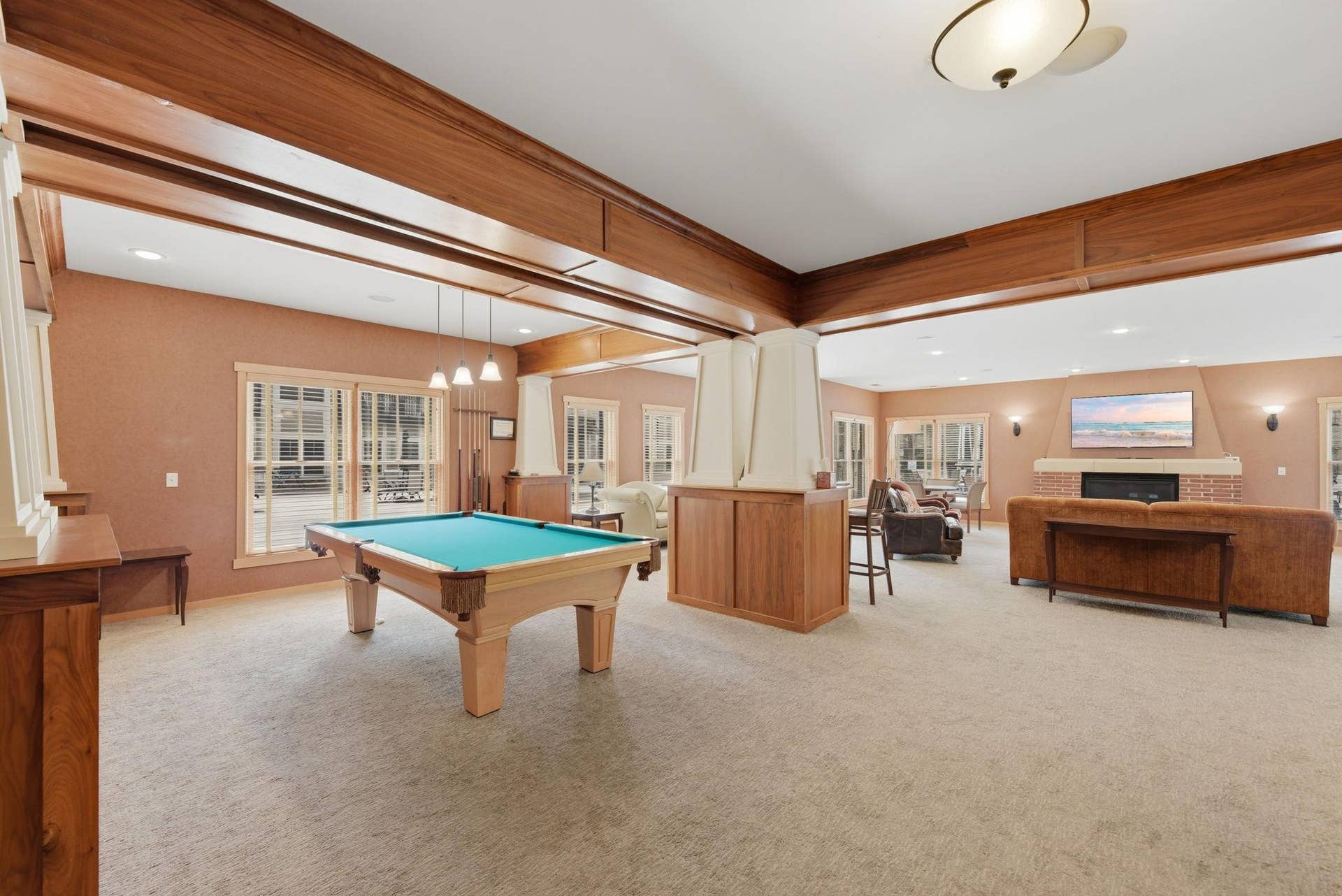 350 Main Street N, #446, Stillwater, MN 55082 Fireside Room-Pool Table