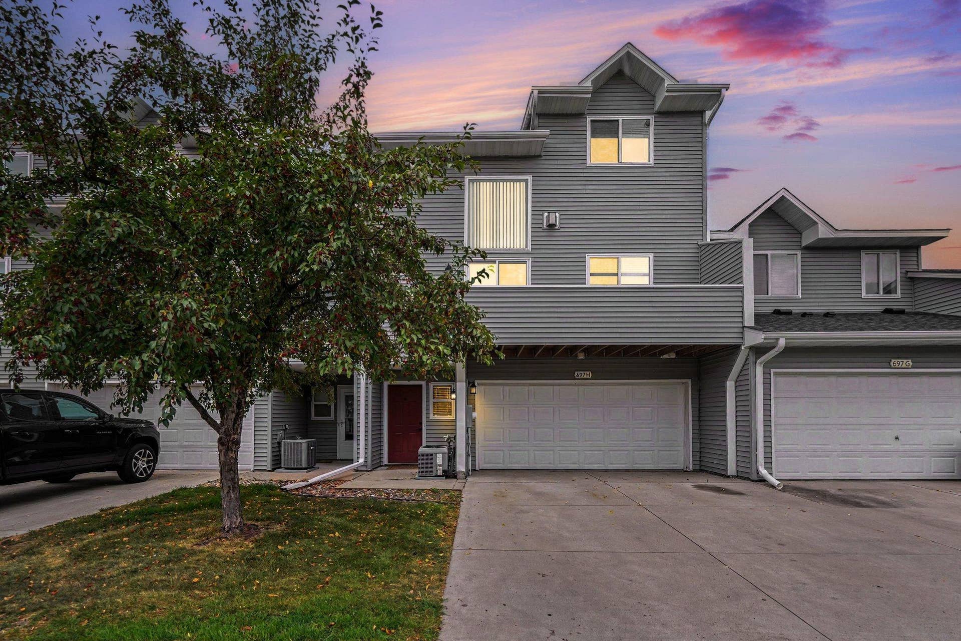 697 Kingfisher Lane, #H, Woodbury, MN 55125 Mystical dusk sky