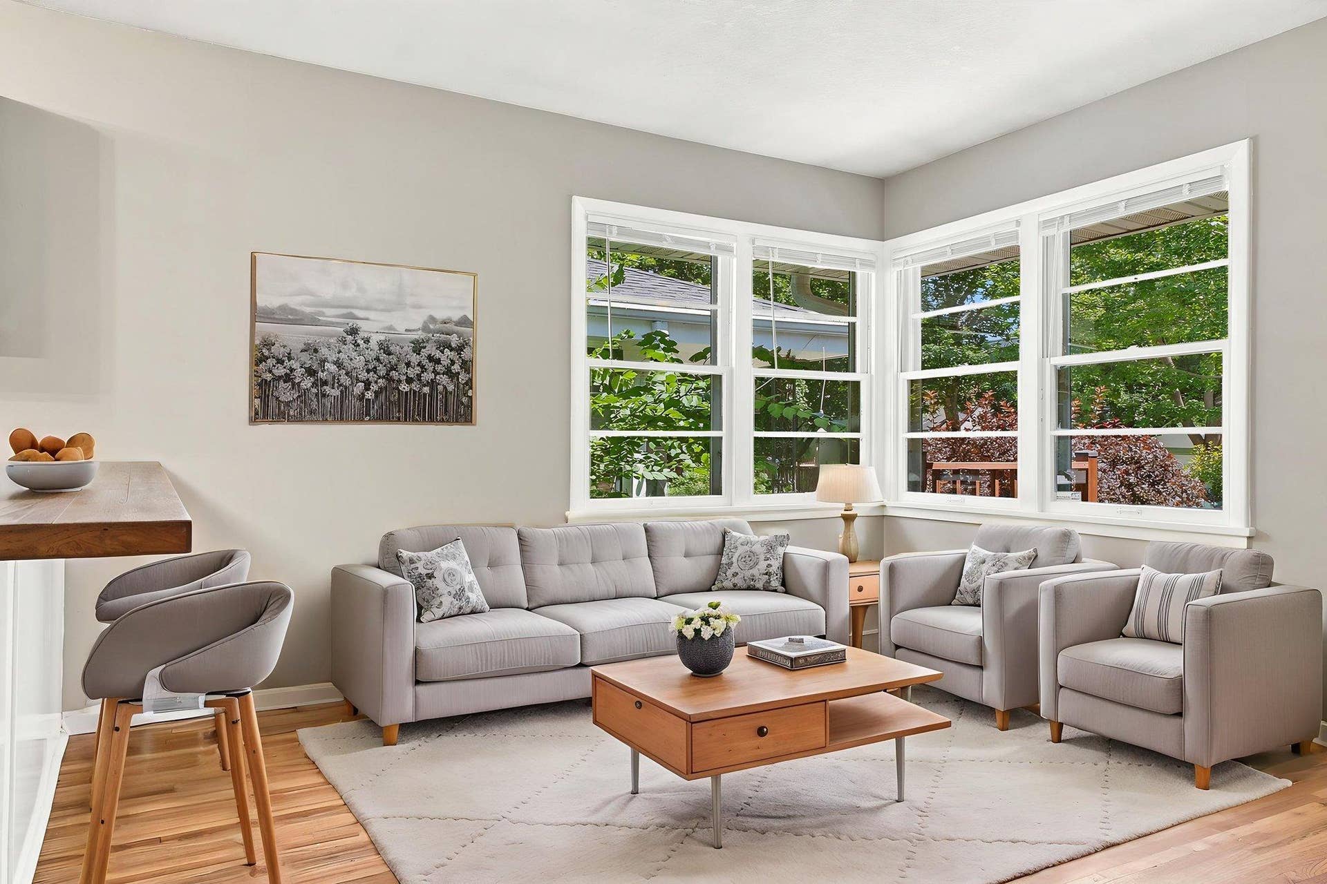 Living Room - virtually staged