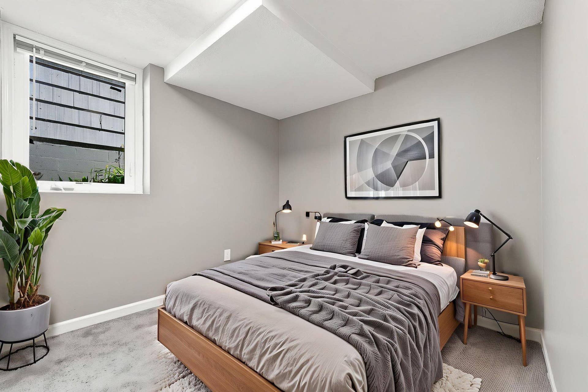 Bedroom - virtually staged