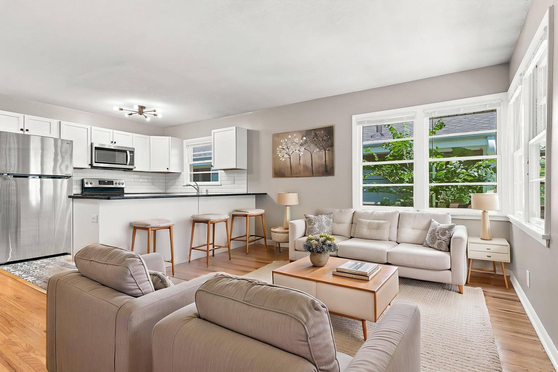 Living Room - virtually staged