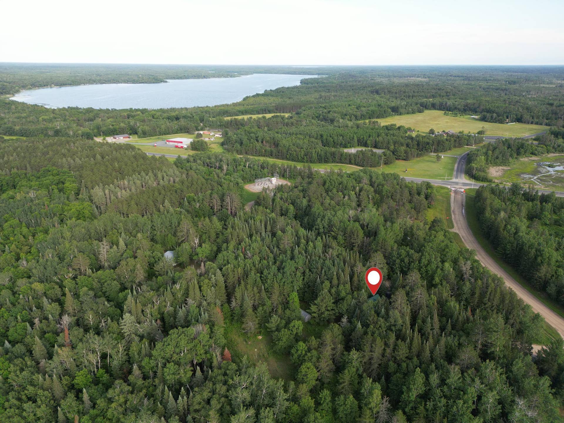 14085 Snapping Turtle Court NE, Bemidji, MN 56601 bright spot shows property-north facing