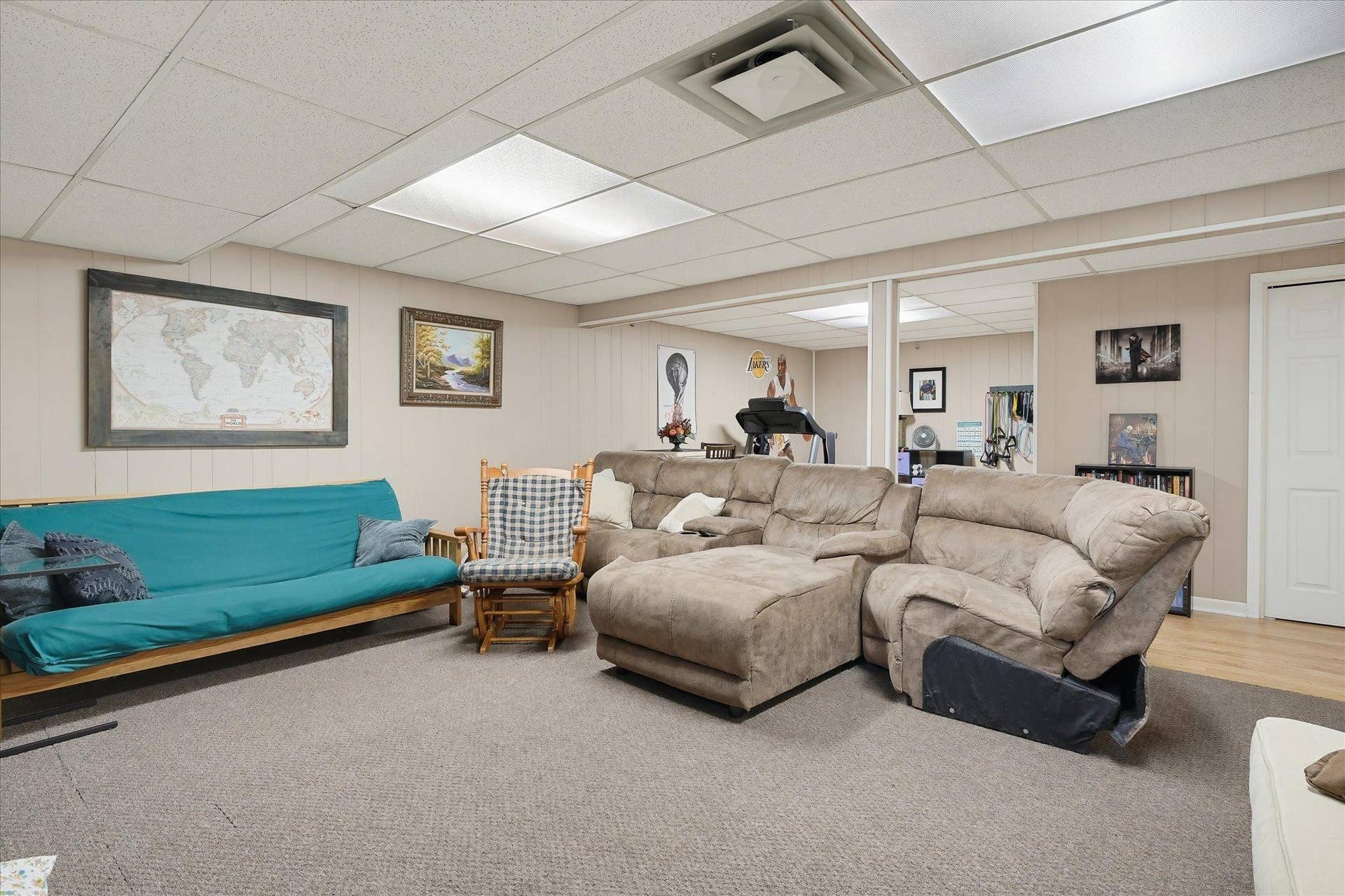 625 Summer Street NE, 71, Minneapolis, MN 55413 627 Summer - Lower Level Rec Room to Exercise Corner
