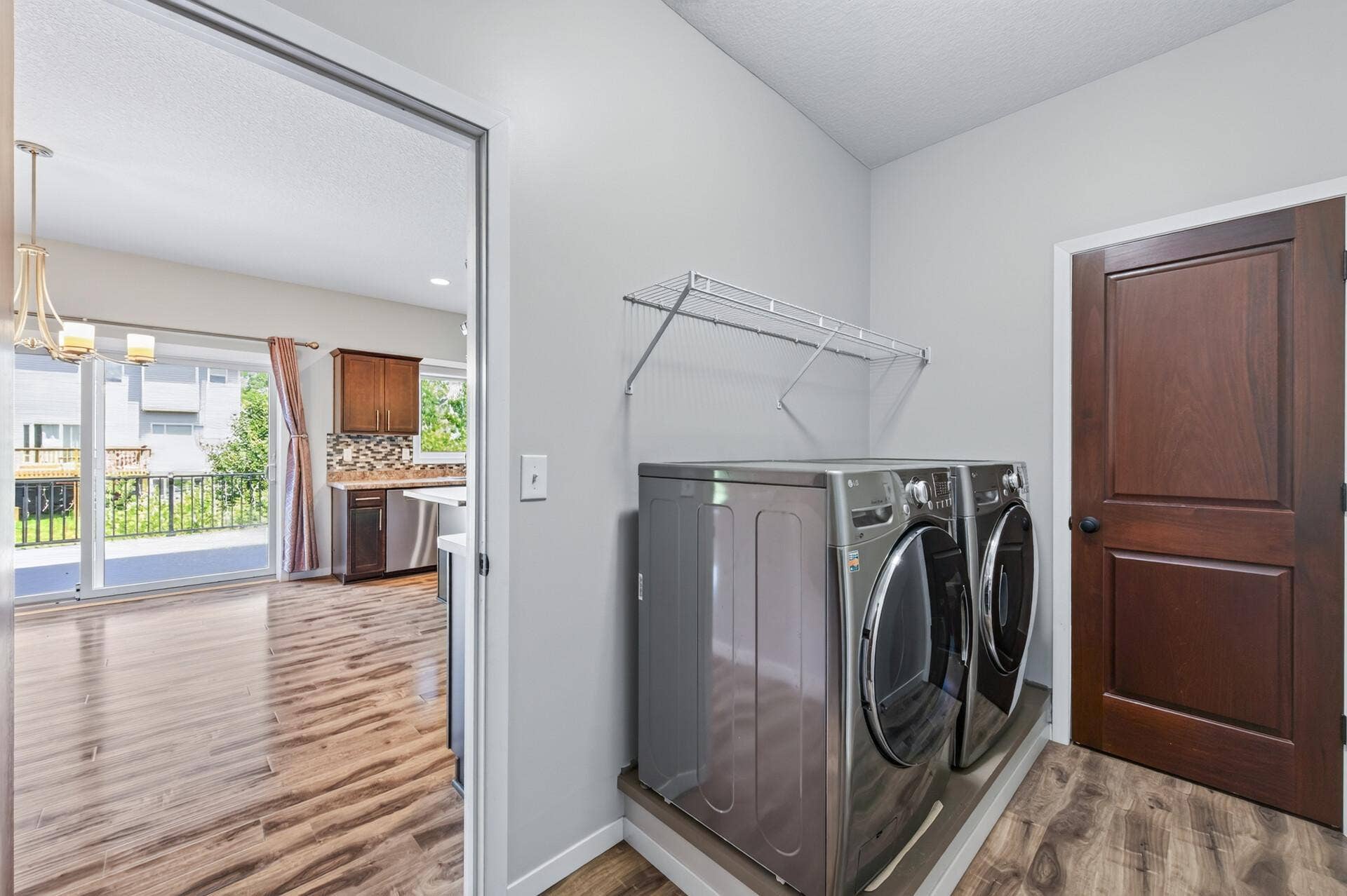 Main level laundry area