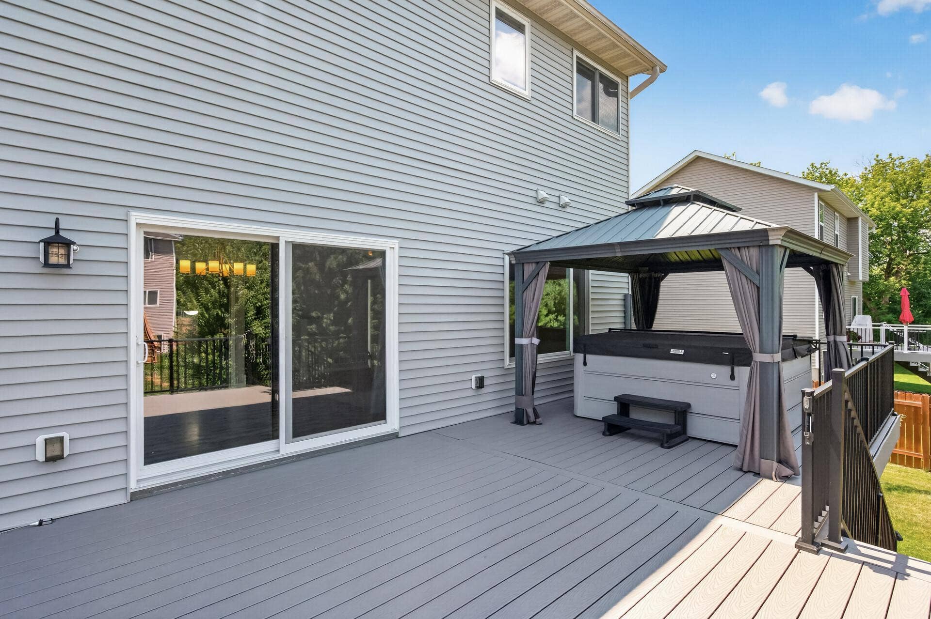 Deck and hot tub