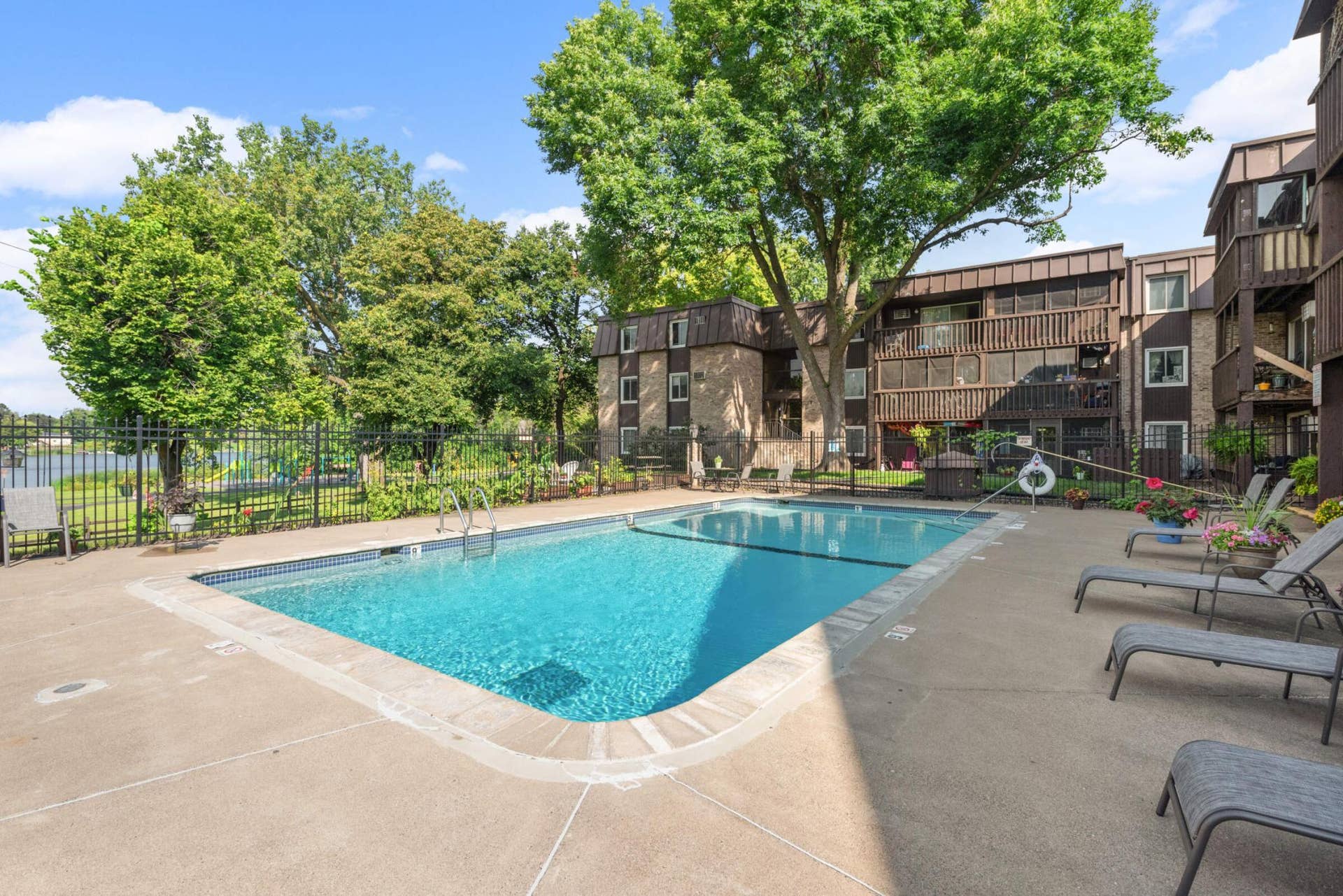 4201 Lakeside Avenue N, #113, Brooklyn Center, MN 55429 Spend summer days at the outdoor swimming pool surrounded by mature landscaping and comfortable lounging areas.