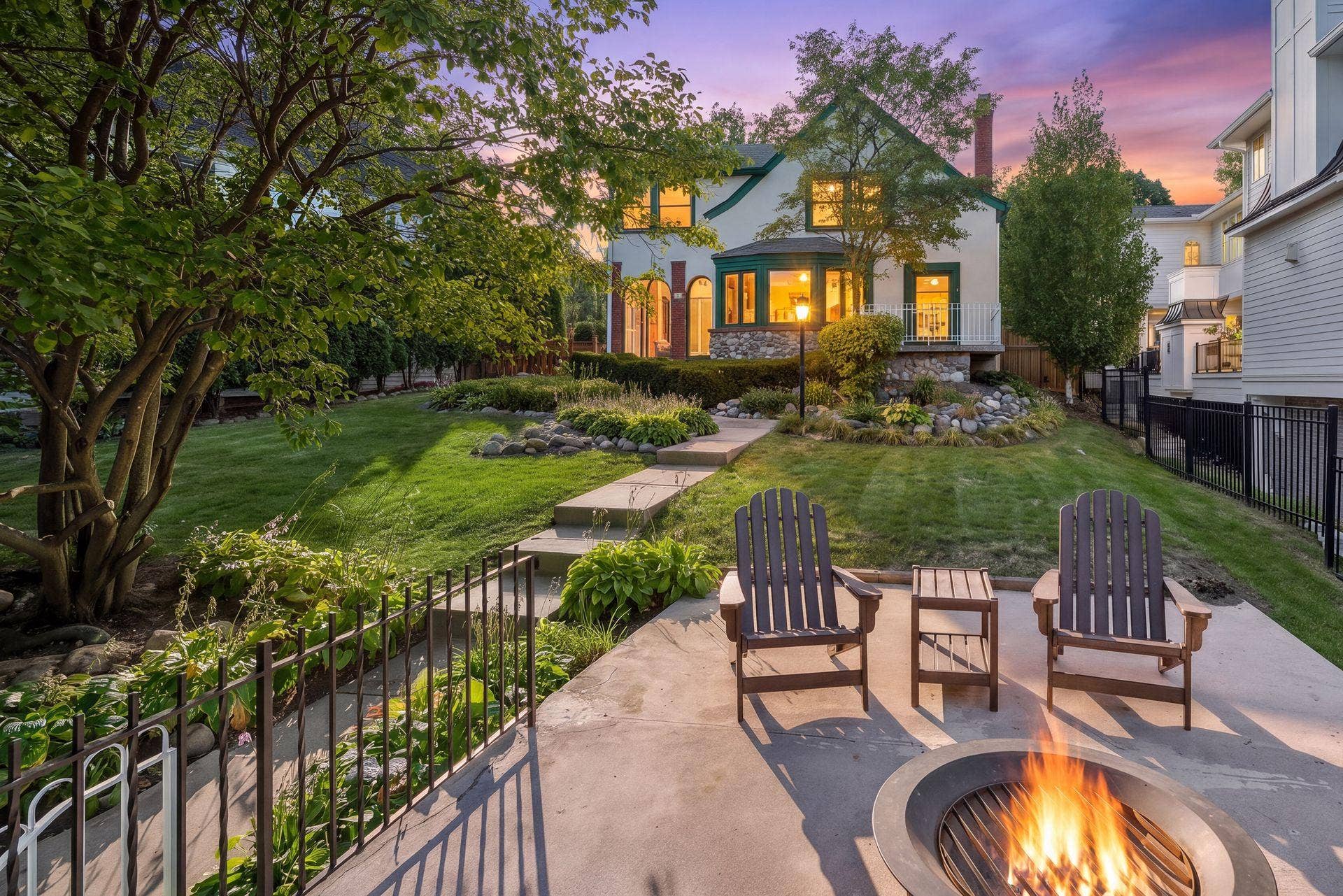 4120 Queen Avenue S, 42, Minneapolis, MN 55410 Twilight on Queenbeautiful landscaping, a classic home, and an incredible Lake Harriet setting.