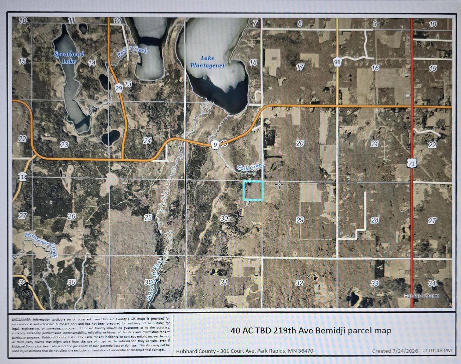 TBD 219th Avenue, Bemidji, MN 56601 40 AC TBD 219th Ave map.jpg