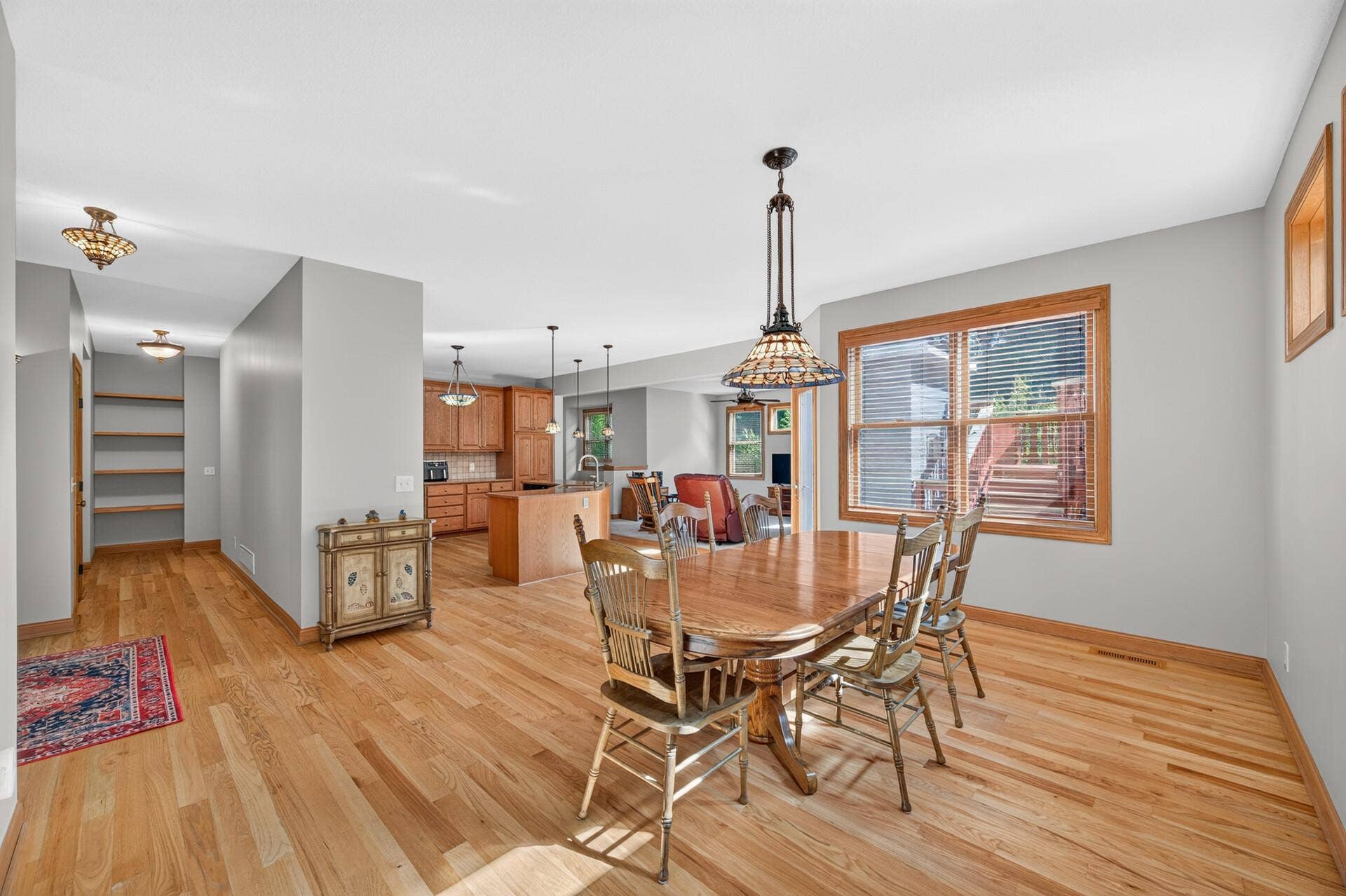 Spacious dining area