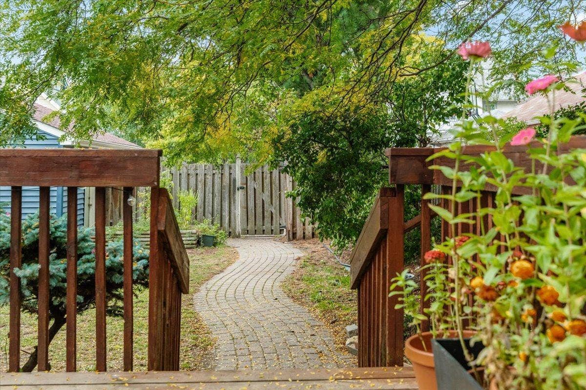 fully fenced in back yard