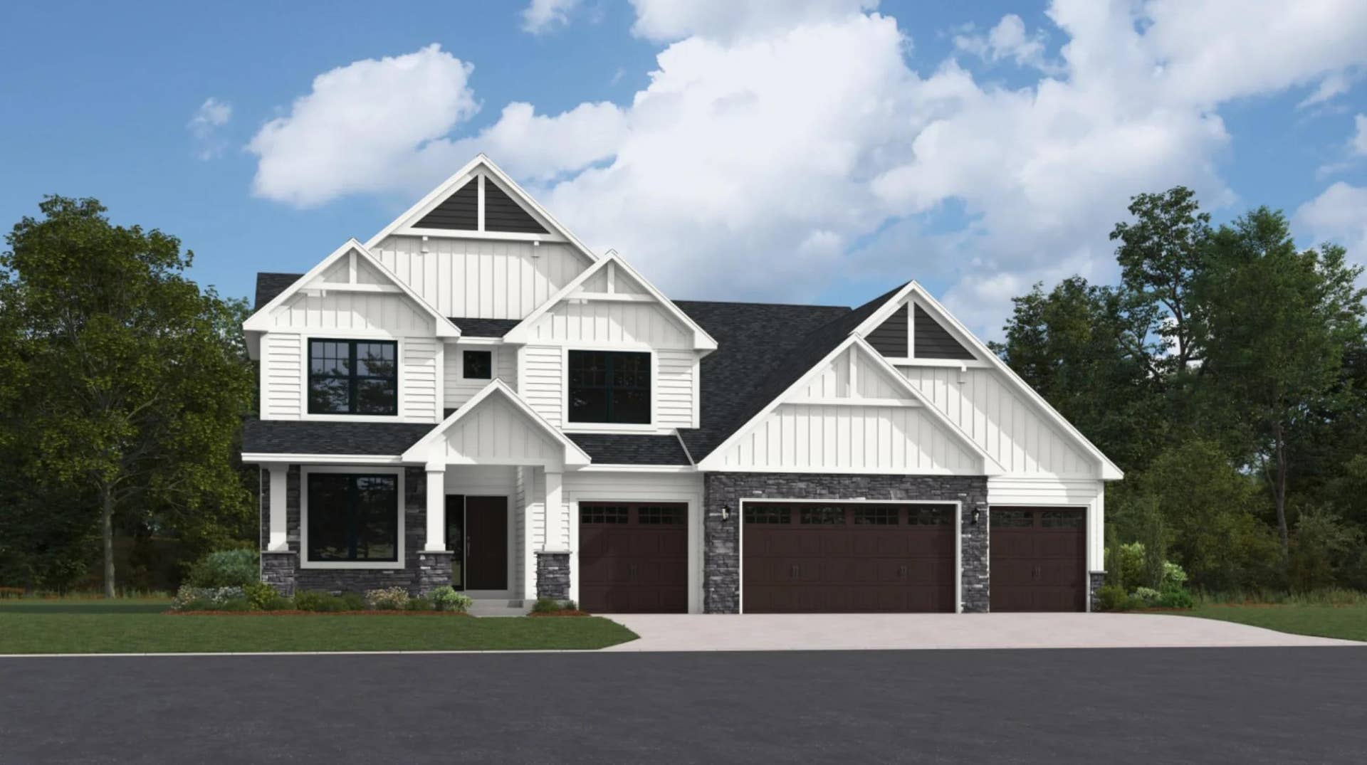 11180 Masters Street N, Lake Elmo, MN 55042 (Exterior rendering, actual home's finishes will vary.) (All the following photos are of a similar home, actual finishes may vary.)