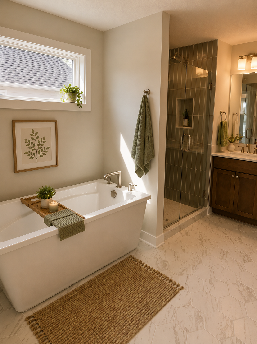 18119 103rd Avenue N, Maple Grove, MN 55311 Owner's bath virtually staged