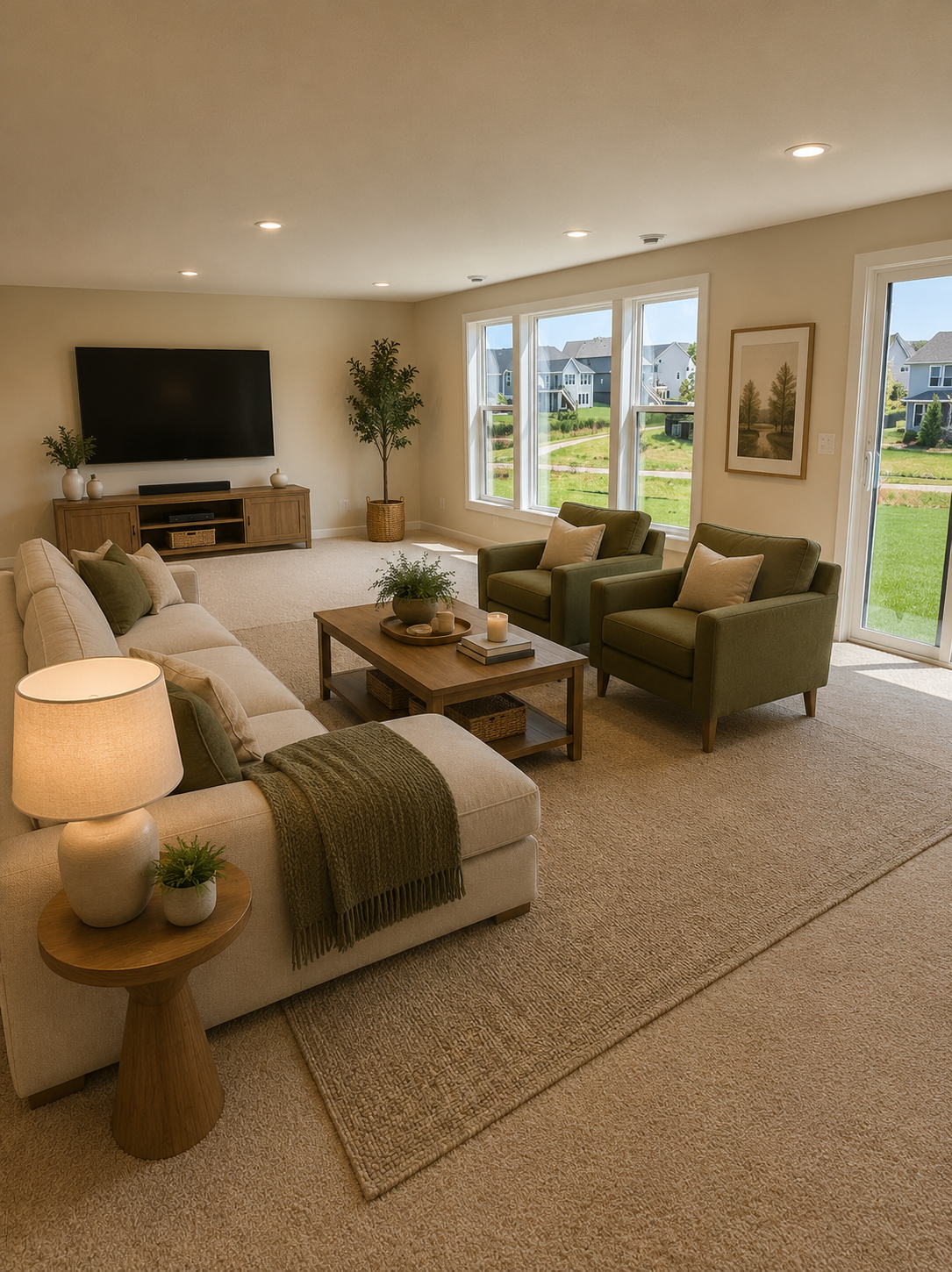 18119 103rd Avenue N, Maple Grove, MN 55311 Family room virtually staged
