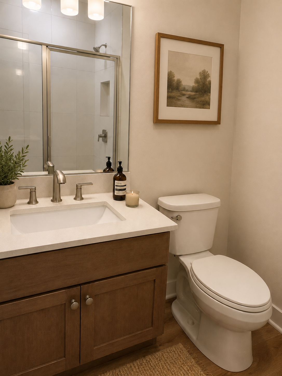 18119 103rd Avenue N, Maple Grove, MN 55311 Main level 3/4 bath virtually staged