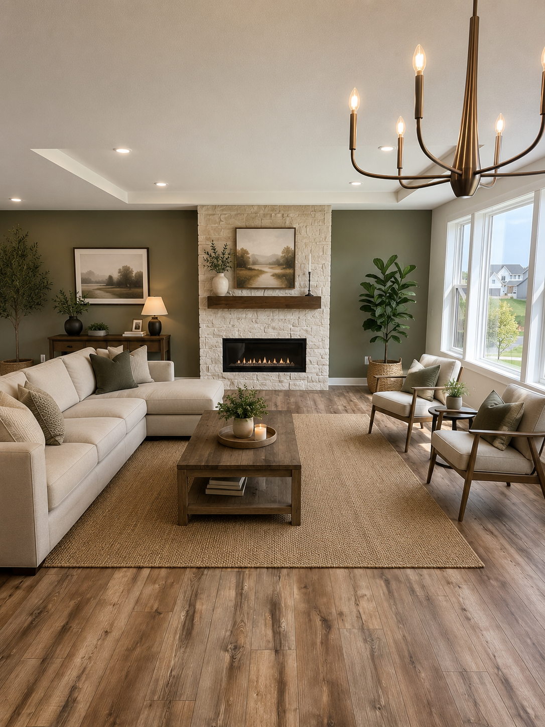 18119 103rd Avenue N, Maple Grove, MN 55311 Main level living room virtually staged