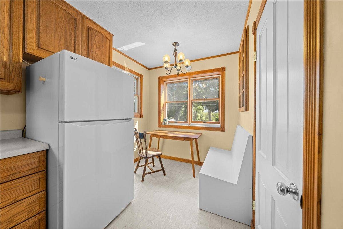 Kitchen with a breakfast nook