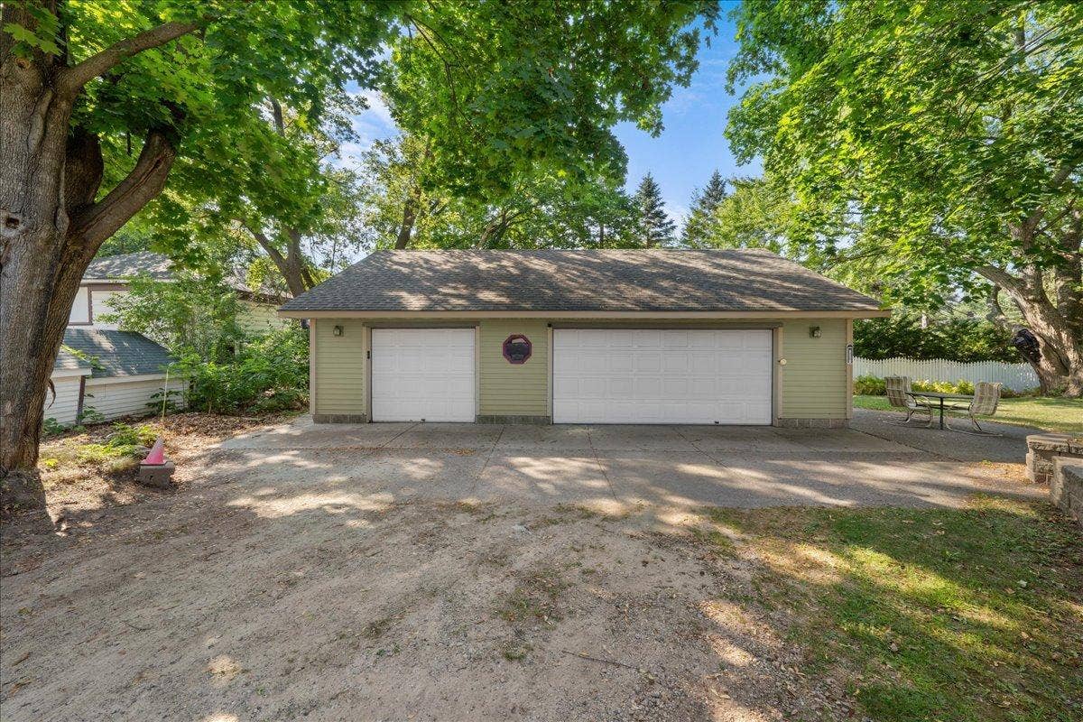 Large 3 car garage
