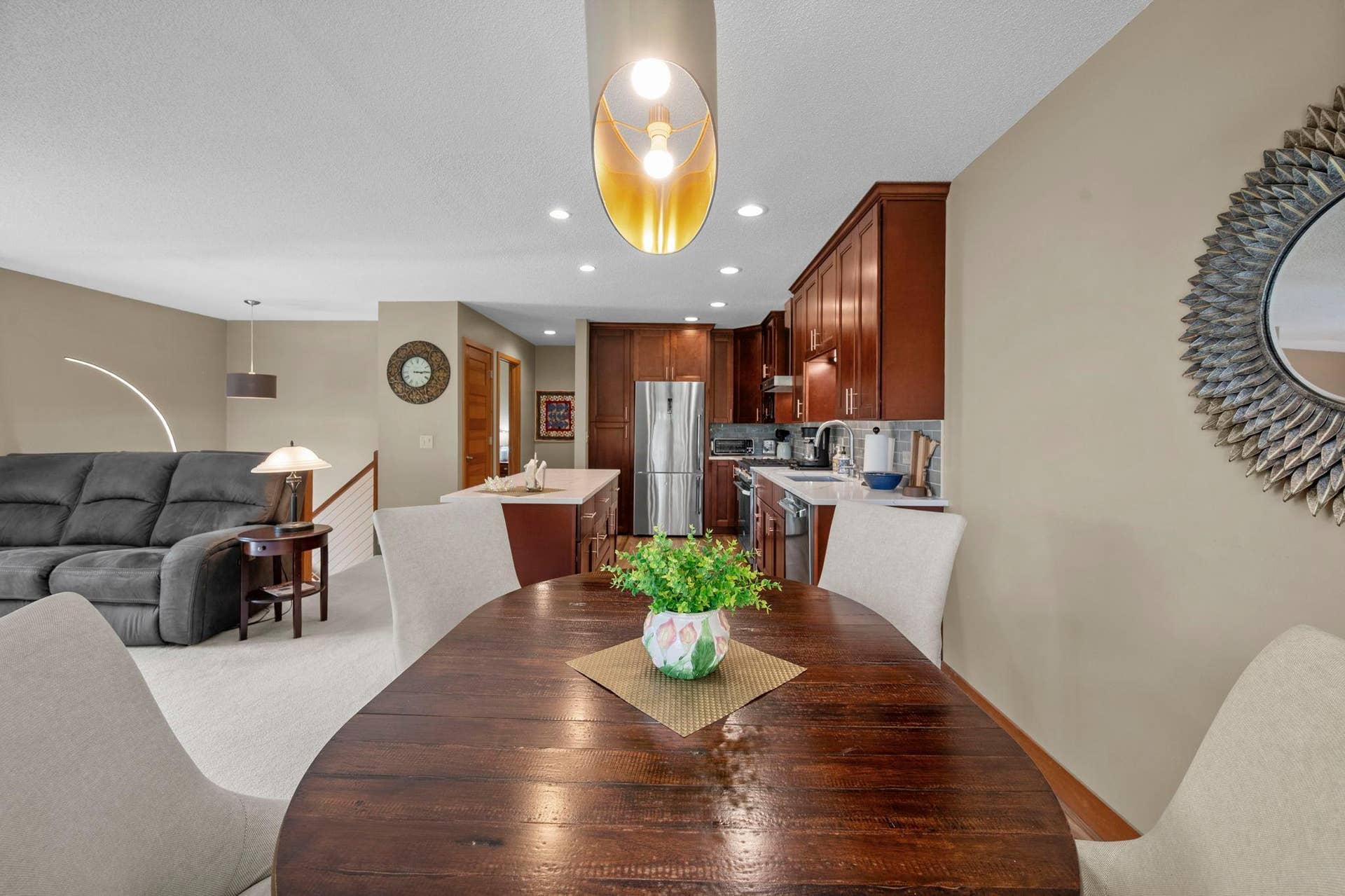 14333 91st Place N, Maple Grove, MN 55369 The kitchen is gorgeous, with cherry cabinets and high-end stainless steel appliances.