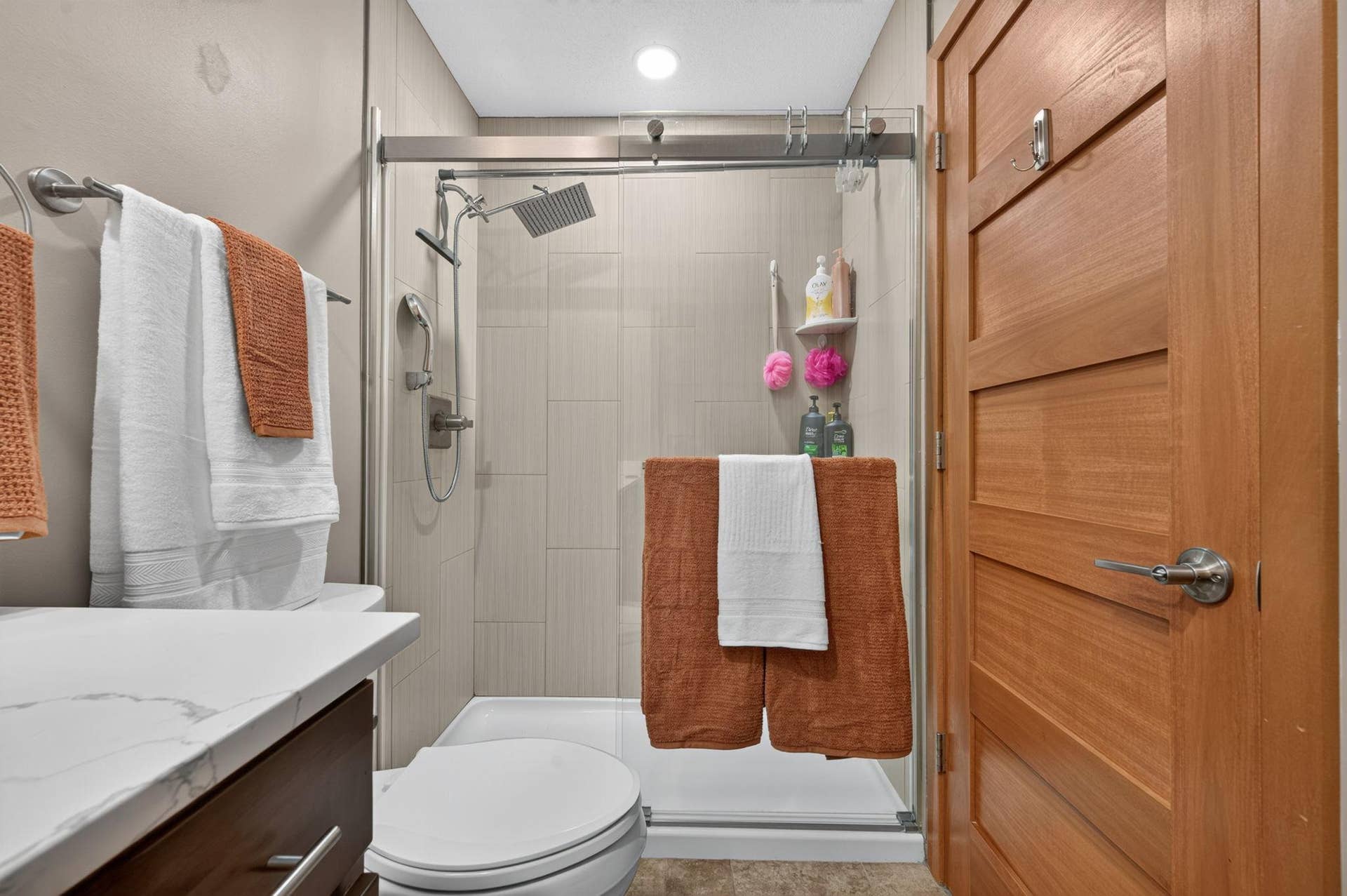 14333 91st Place N, Maple Grove, MN 55369 Upper bath - gorgeous tiled, step-in shower with glass doors!