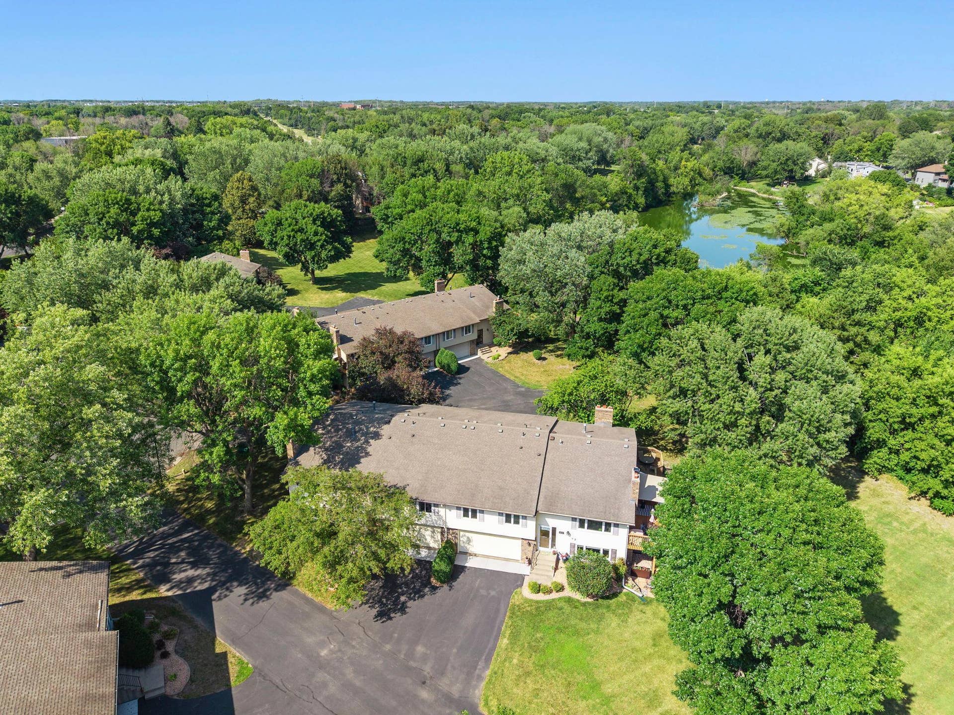 14333 91st Place N, Maple Grove, MN 55369 Overhead view of home and large driveway