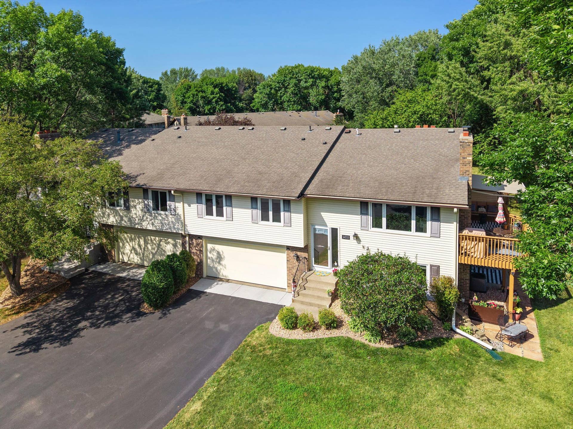 14333 91st Place N, Maple Grove, MN 55369 Elevated front view of home