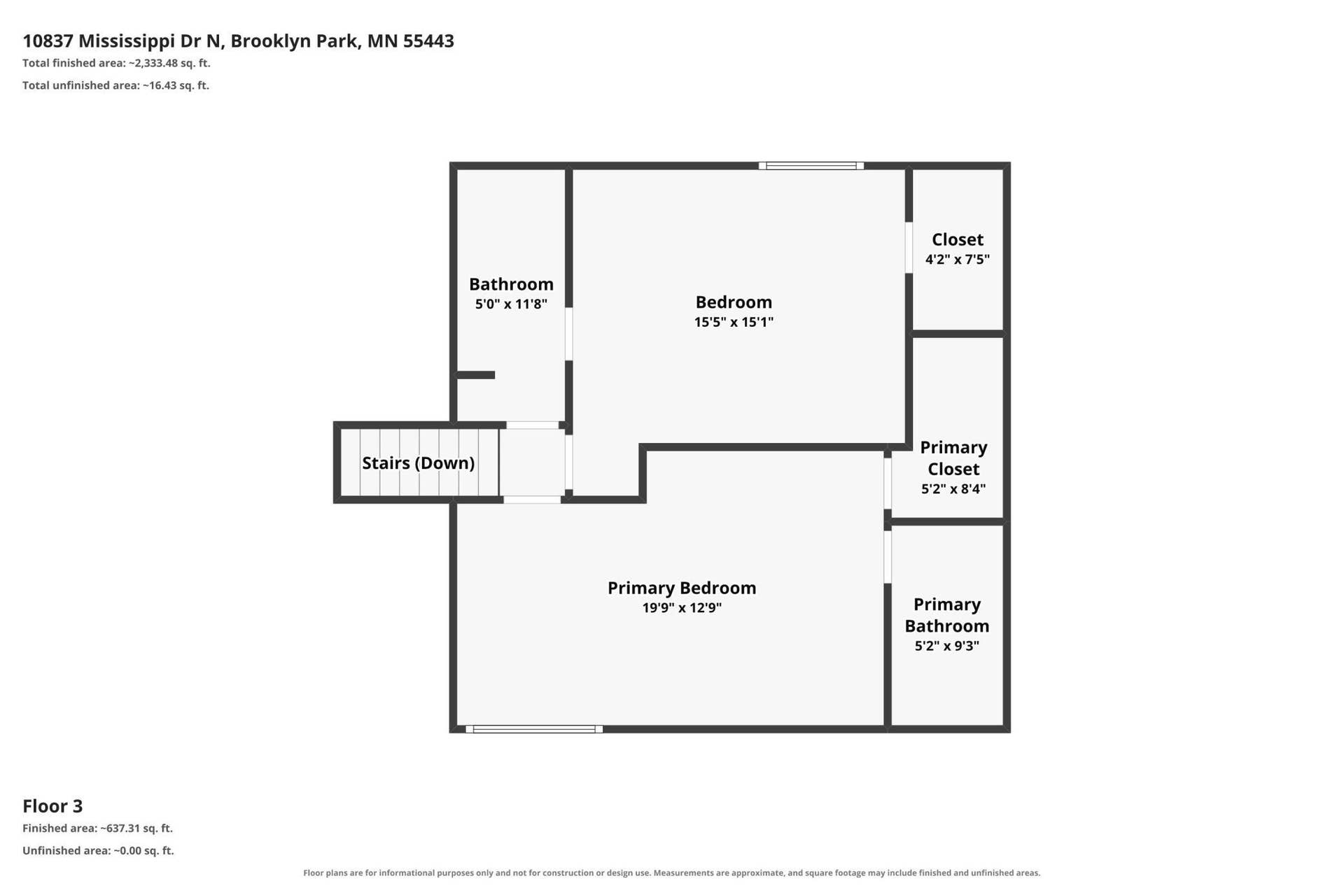 10837 Mississippi Drive N, Brooklyn Park, MN 55443 10837 Mississippi Dr N - Print Quality - 007 - Floor-3-5dtf.jpg
