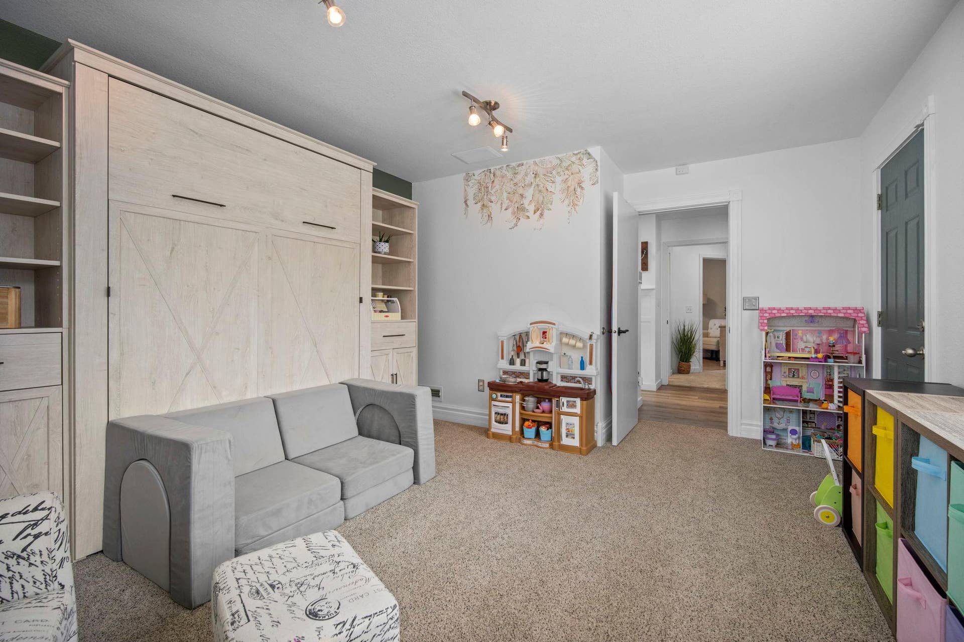 Neutral carpeting and paint makes this one move in ready!