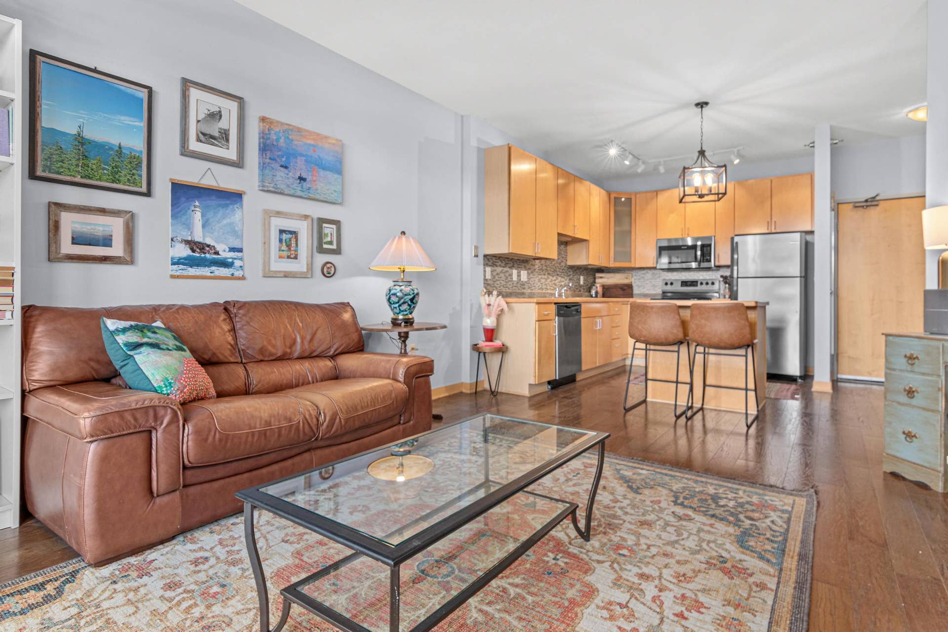 Maple Cabinetry and Hardwood Floors