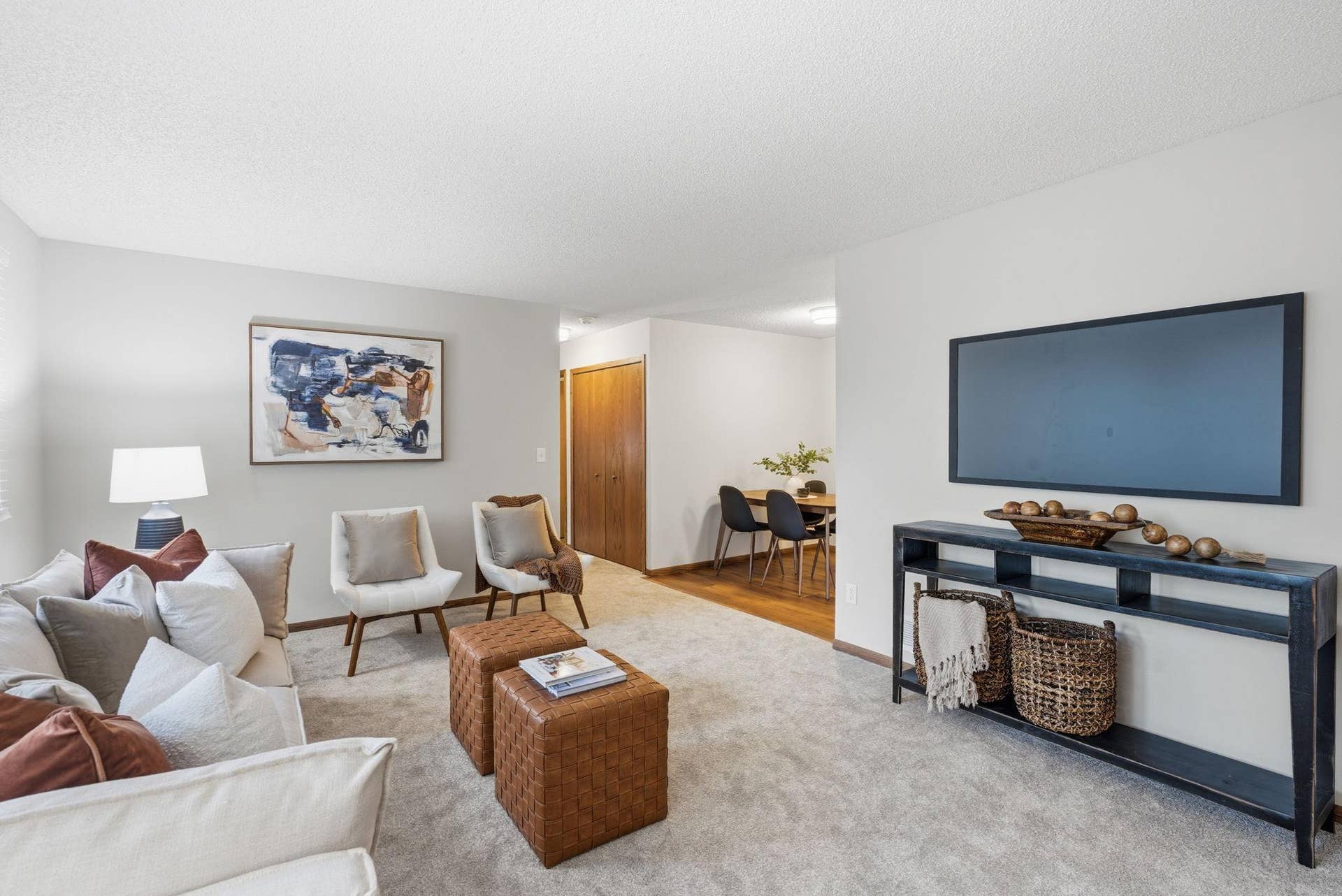 6616 84th Court N, Brooklyn Park, MN 55445 Bright, sun filled living room
