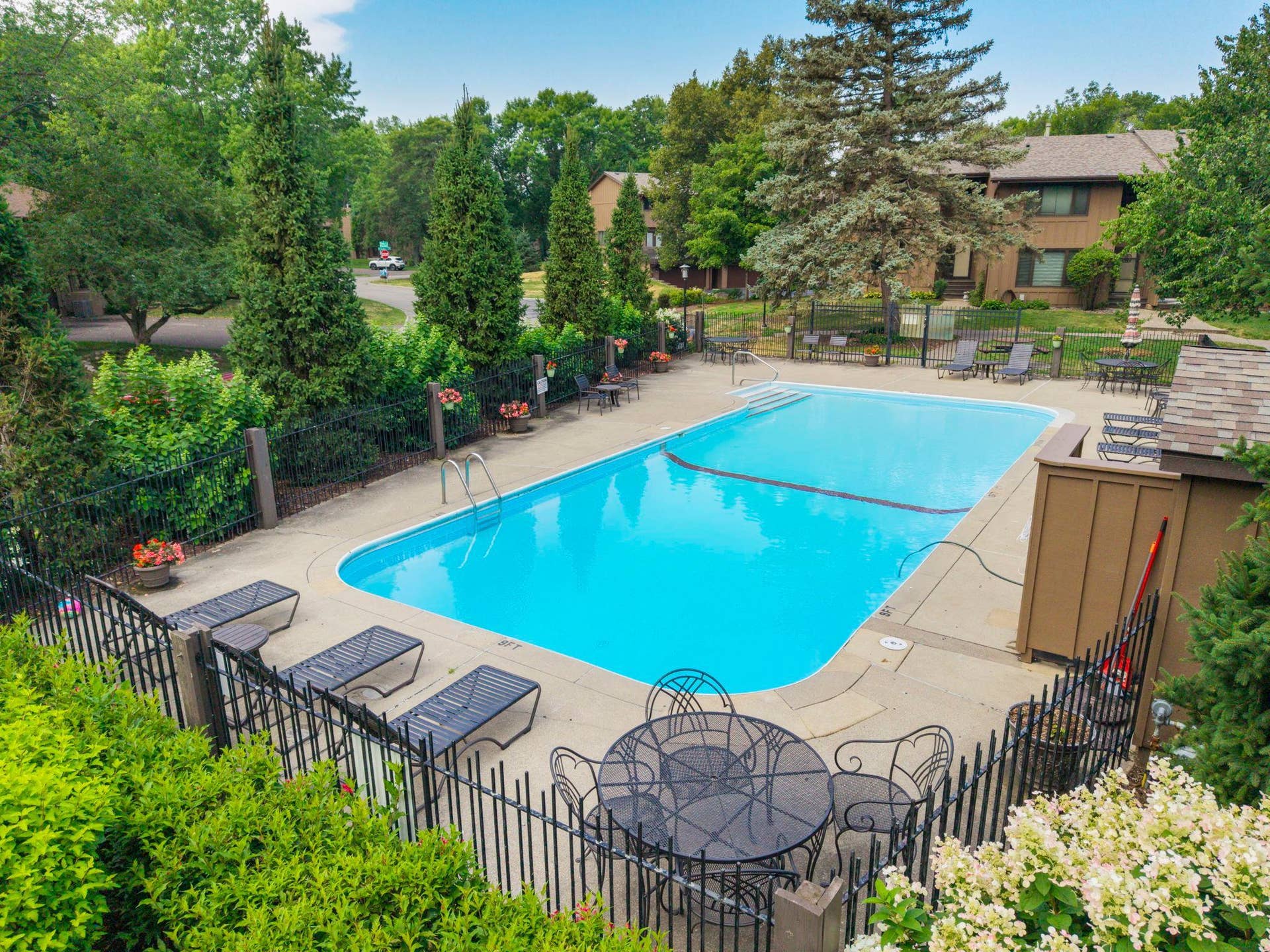 Plenty of seating at the pool!