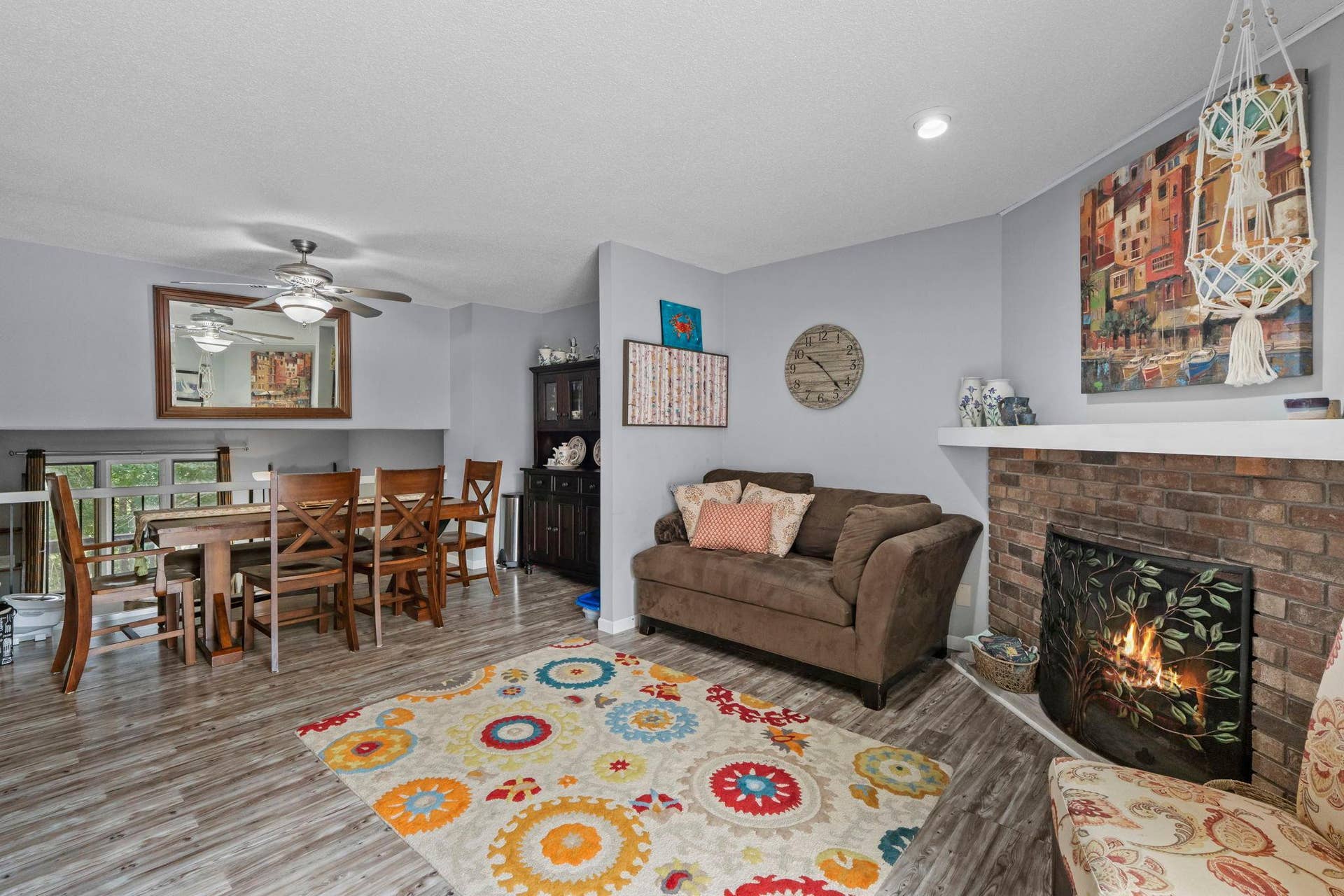 Bonus area off of Kitchen with fireplace