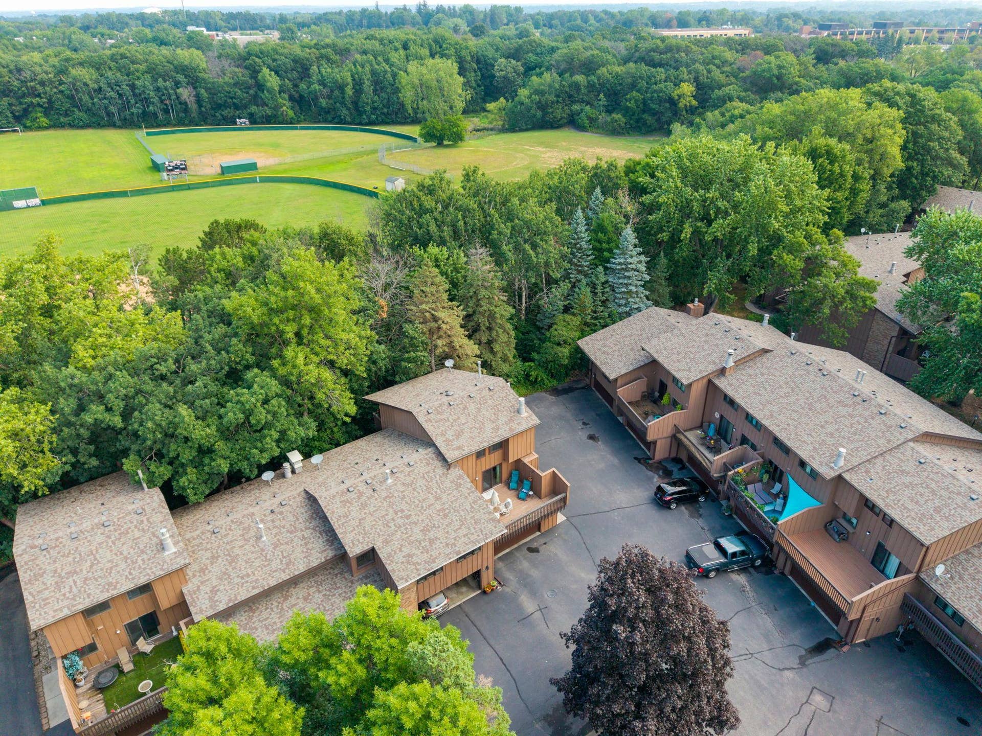 Back of home faces trees for extra privacy