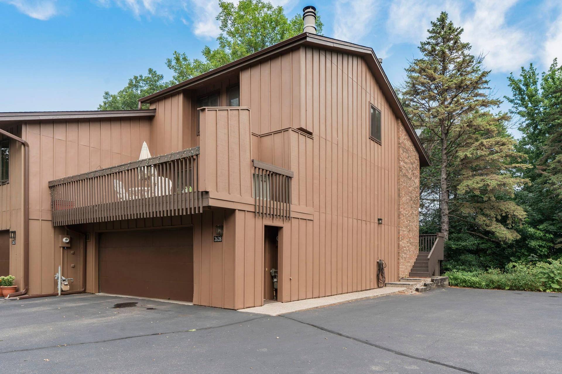 Garage has a storage entrance as well