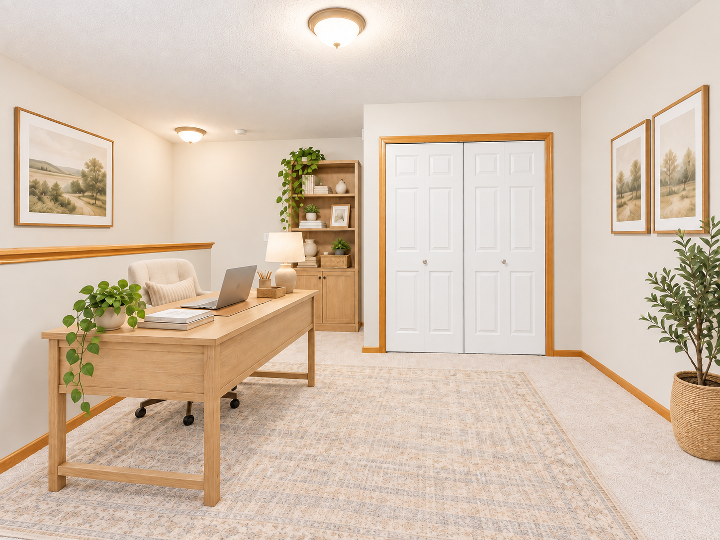 3001 Juniper Lane, #I, Woodbury, MN 55125 Upper-level Loft can be used as an office, playroom, exercise room-great Flex Space(virtually staged).