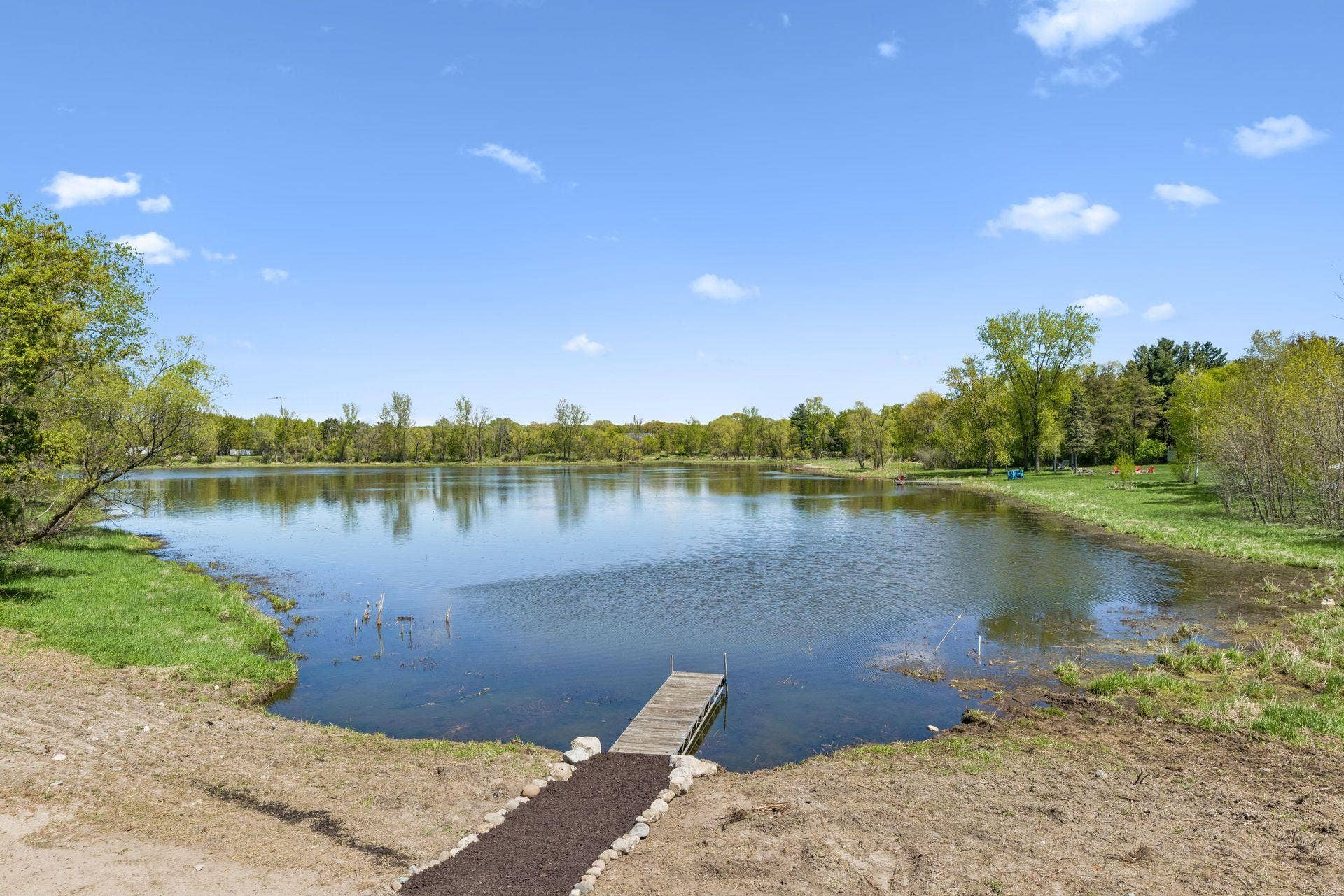 7040 132nd Street N, Hugo, MN 55038 Dock view from barn