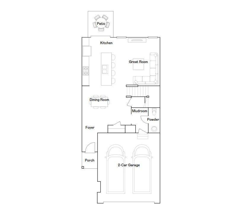 10564 Glacier Lane N, Maple Grove, MN 55369 St. Clair main level floorplan