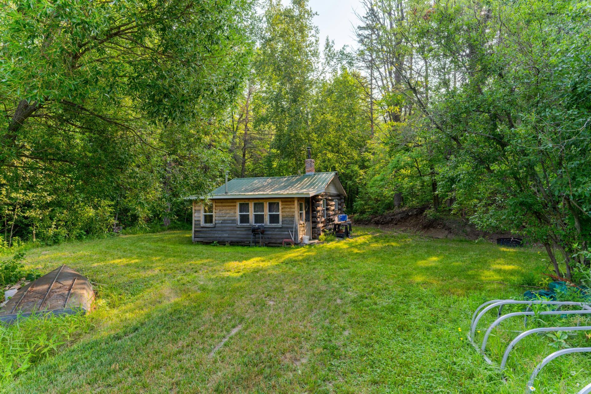 18421 Irvine Avenue NW, Bemidji, MN 56601 Lower Level Cabin Yard.jpeg
