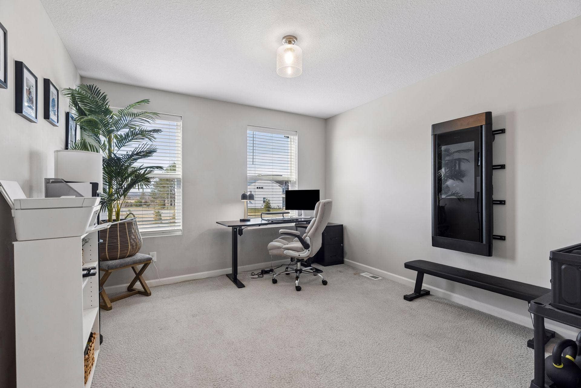 Third bedroom with flexible use for bedroom, office, or hobby space.