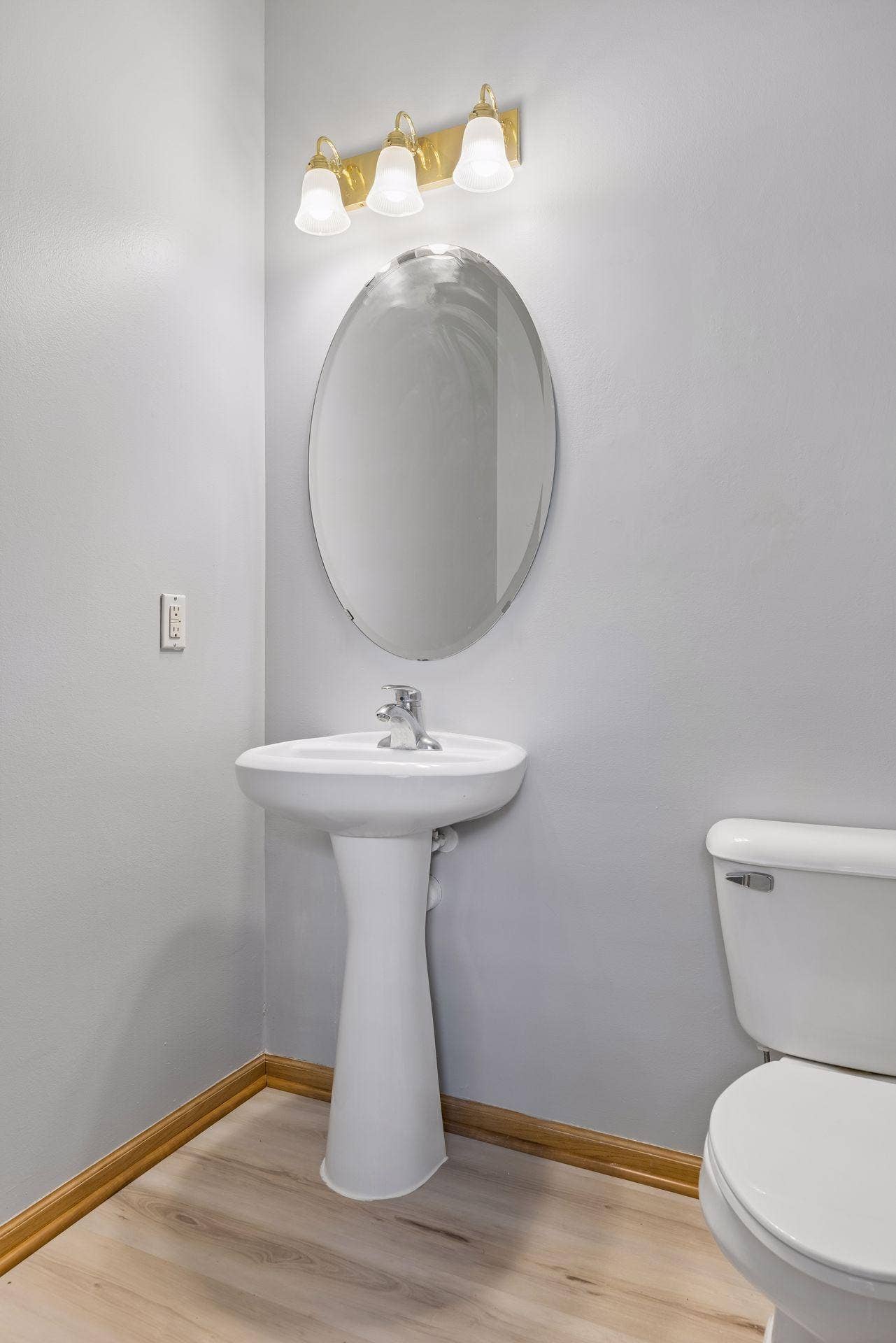 Convenient main level half bath