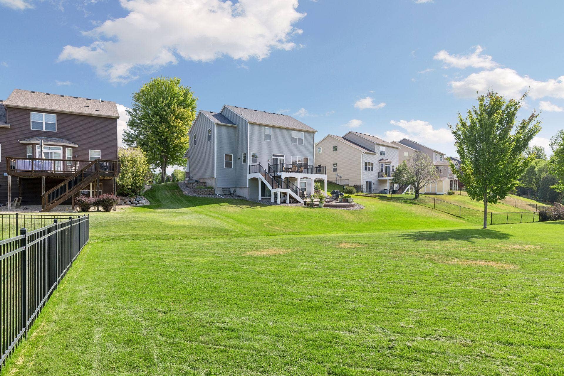 Spacious backyard